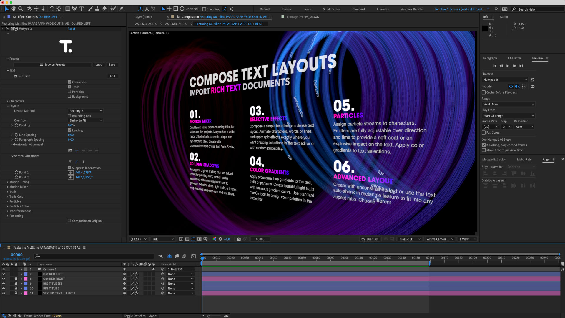 Yanobox Motype 2 in After Effects